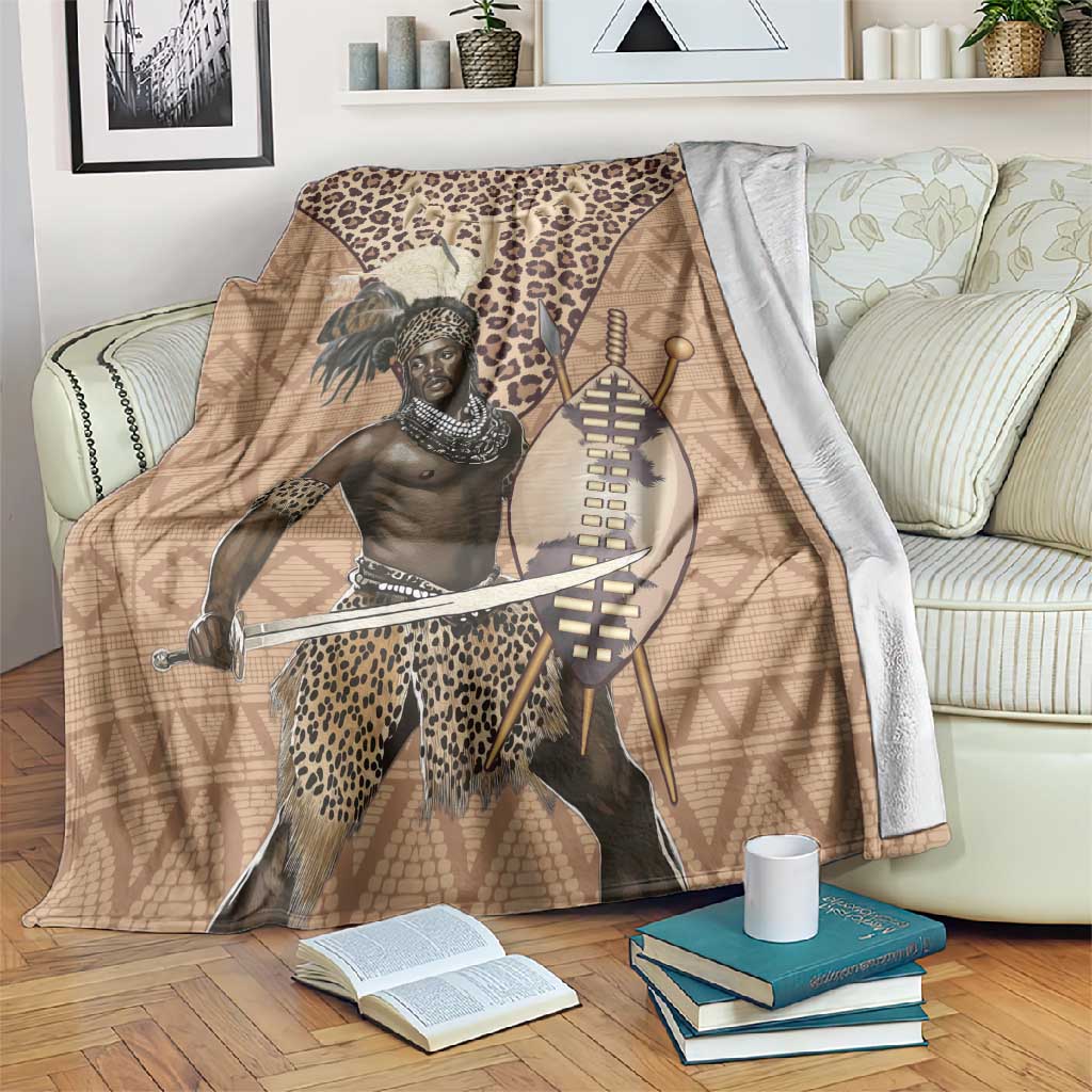South Africa Zulu People Blanket Zulu Warrior - African Pattern LT15