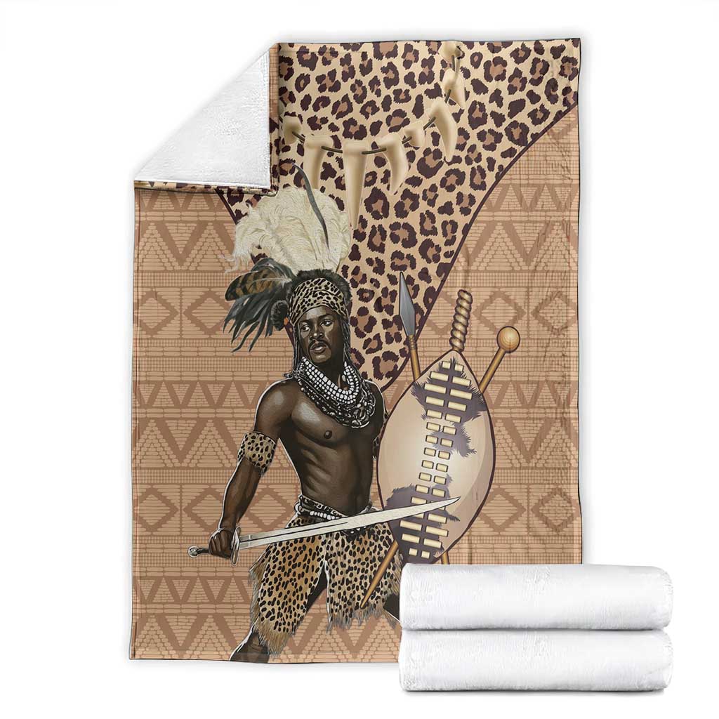 South Africa Zulu People Blanket Zulu Warrior - African Pattern LT15