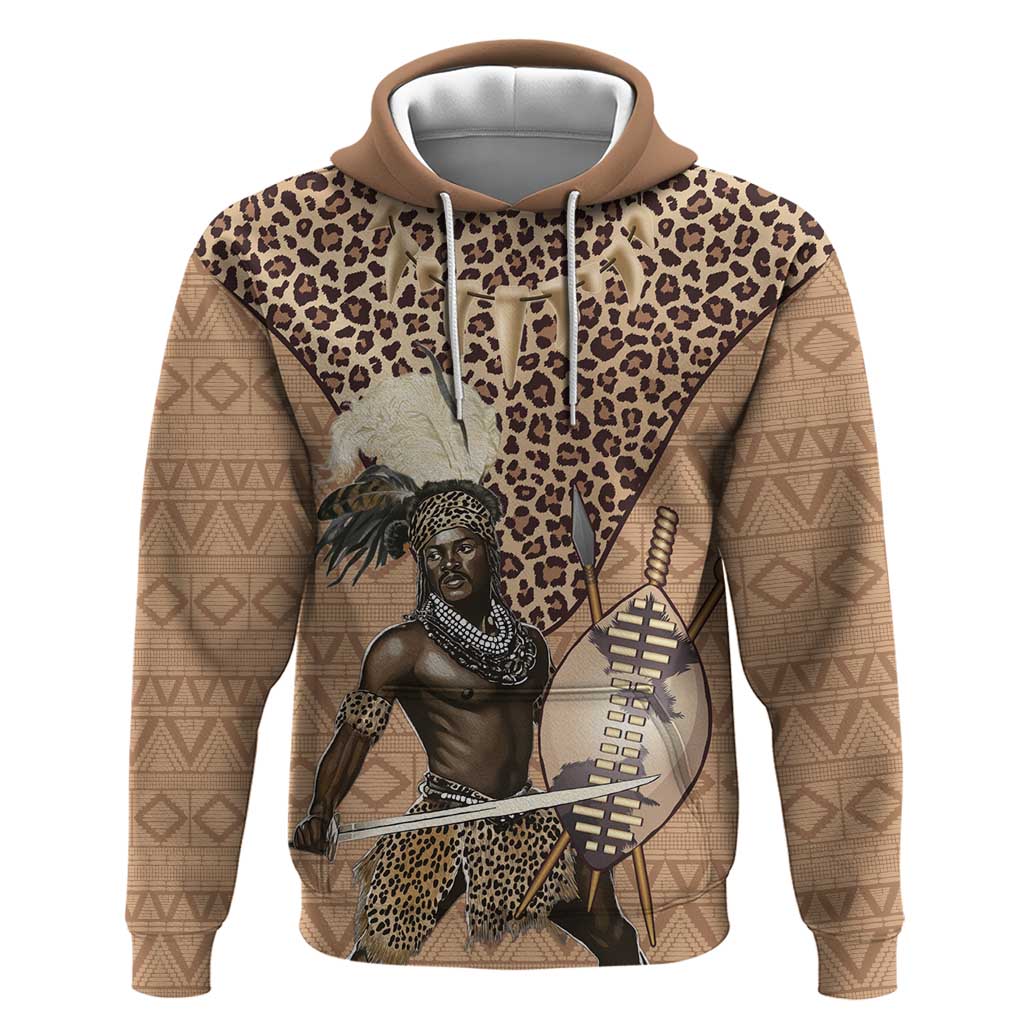 South Africa Zulu People Hoodie Zulu Warrior LT15