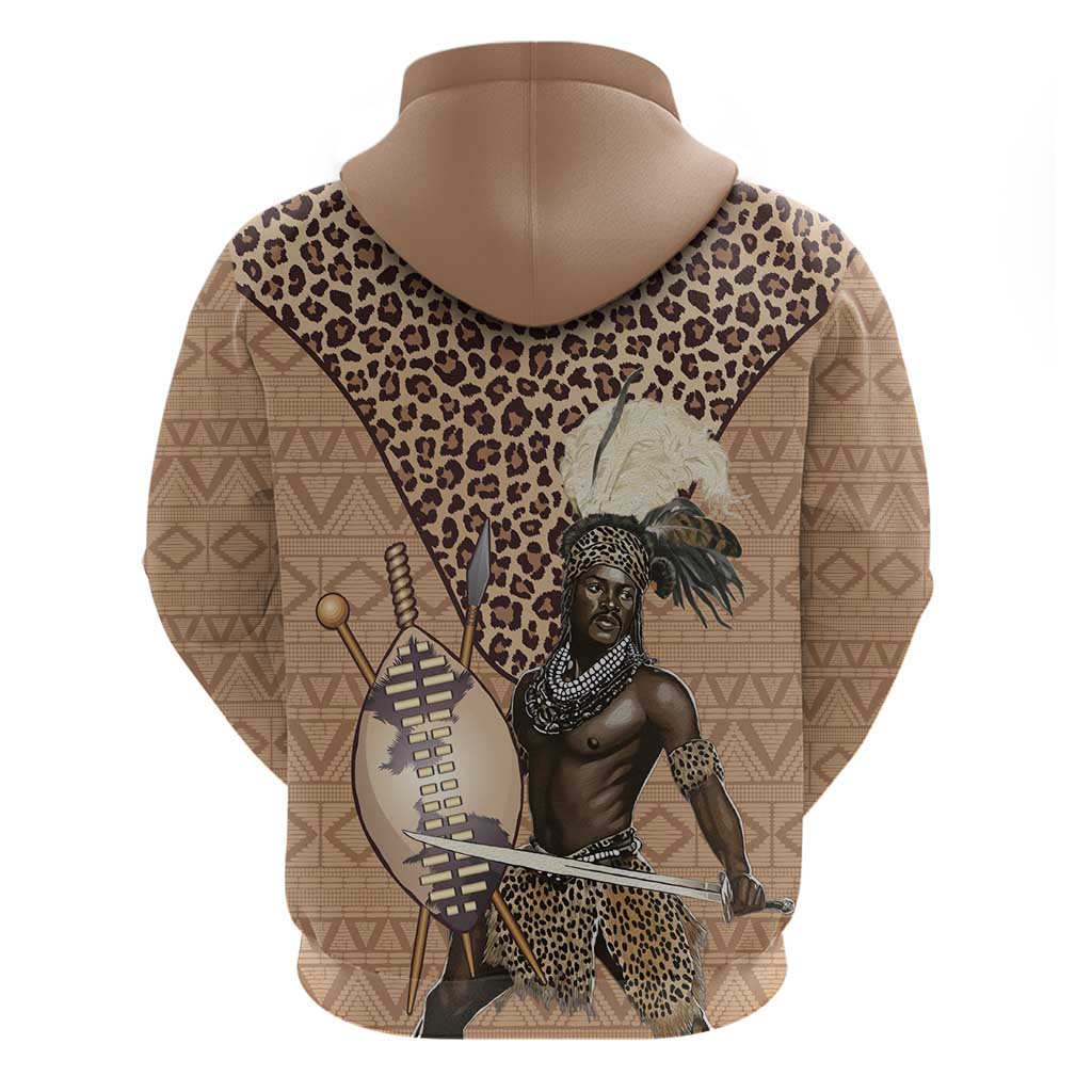 South Africa Zulu People Hoodie Zulu Warrior LT15