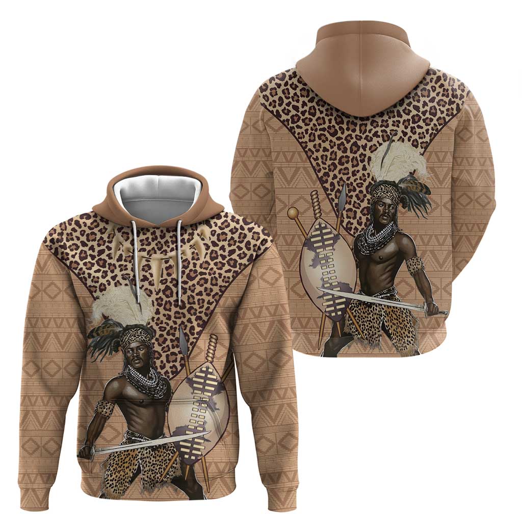 South Africa Zulu People Hoodie Zulu Warrior LT15