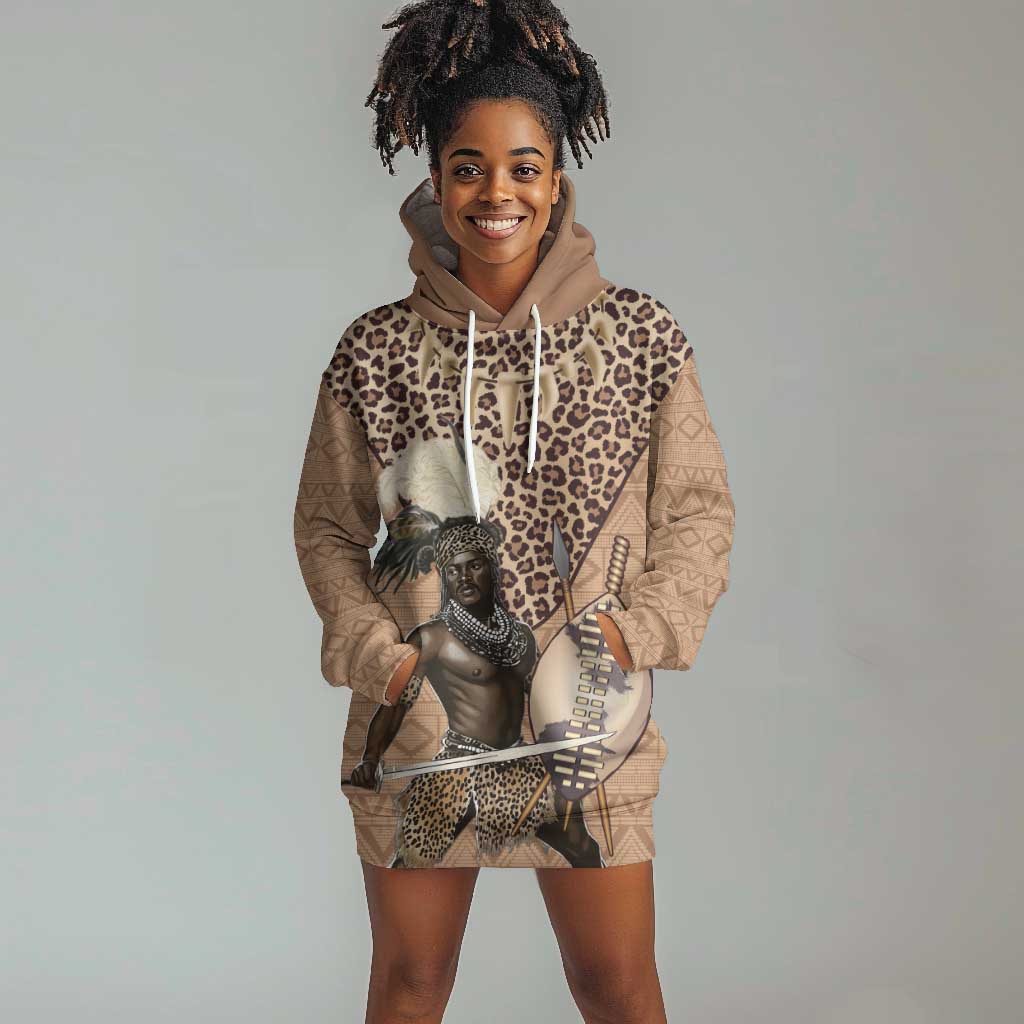 South Africa Zulu People Hoodie Dress Zulu Warrior - African Pattern LT15