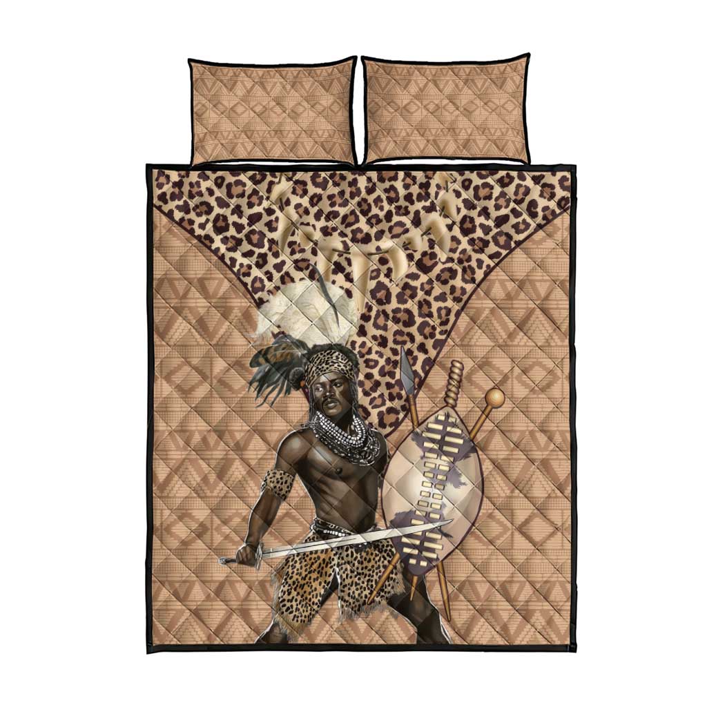 South Africa Zulu People Quilt Bed Set Zulu Warrior - African Pattern LT15