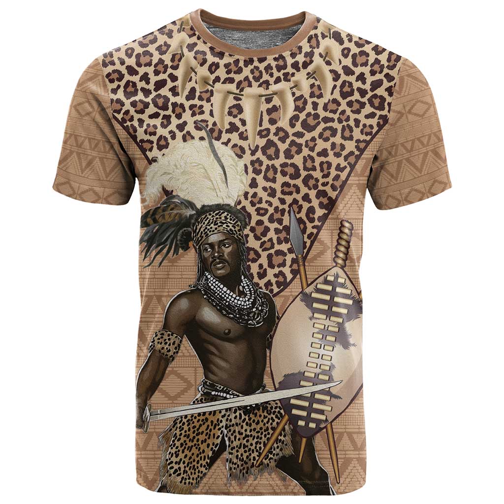 South Africa Zulu People T shirt Zulu Warrior - African Pattern LT15