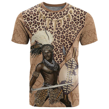 South Africa Zulu People T shirt Zulu Warrior - African Pattern LT15