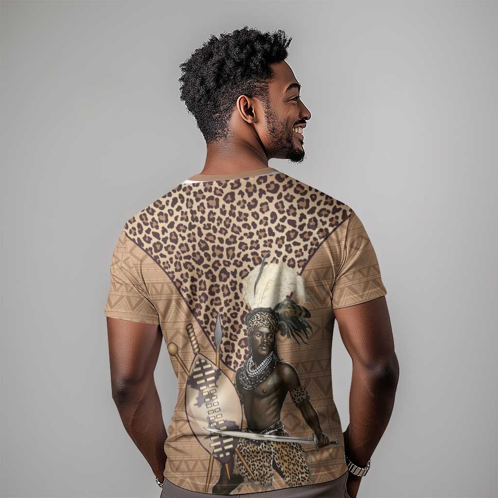 South Africa Zulu People T shirt Zulu Warrior - African Pattern LT15