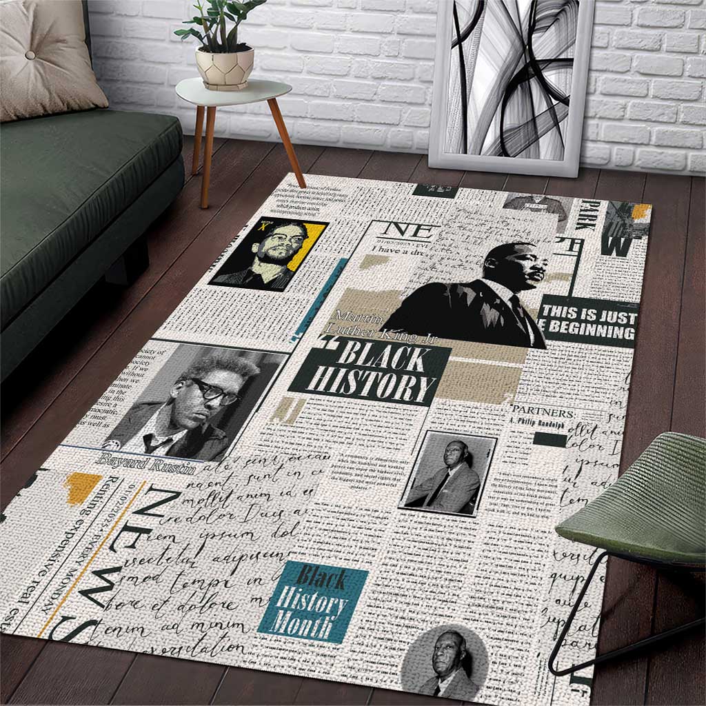 Civil Rights Leaders Area Rug African-American History Month LT15