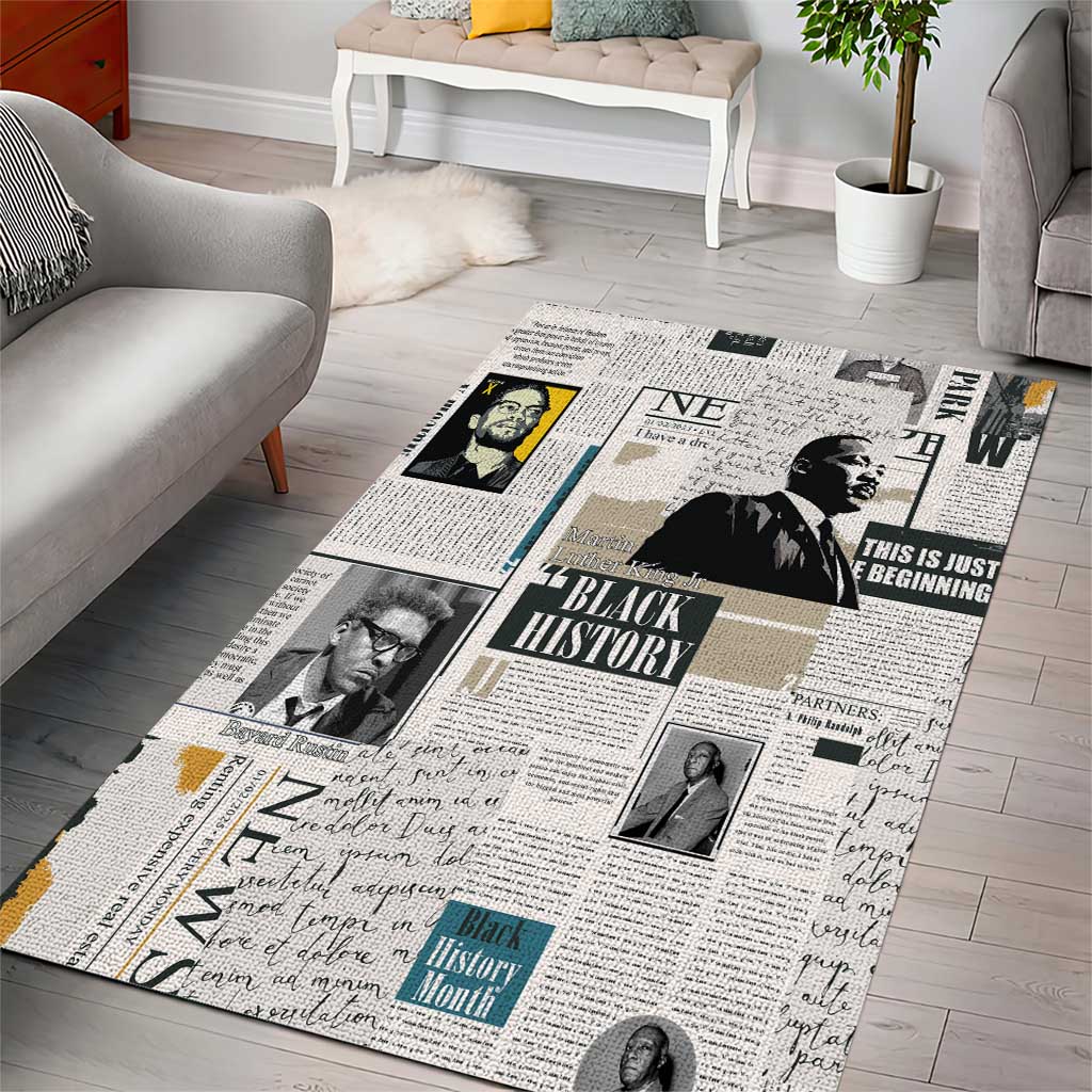 Civil Rights Leaders Area Rug African-American History Month LT15
