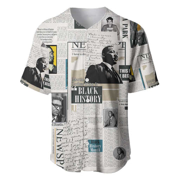 Civil Rights Leaders Baseball Jersey African-American History Month LT15