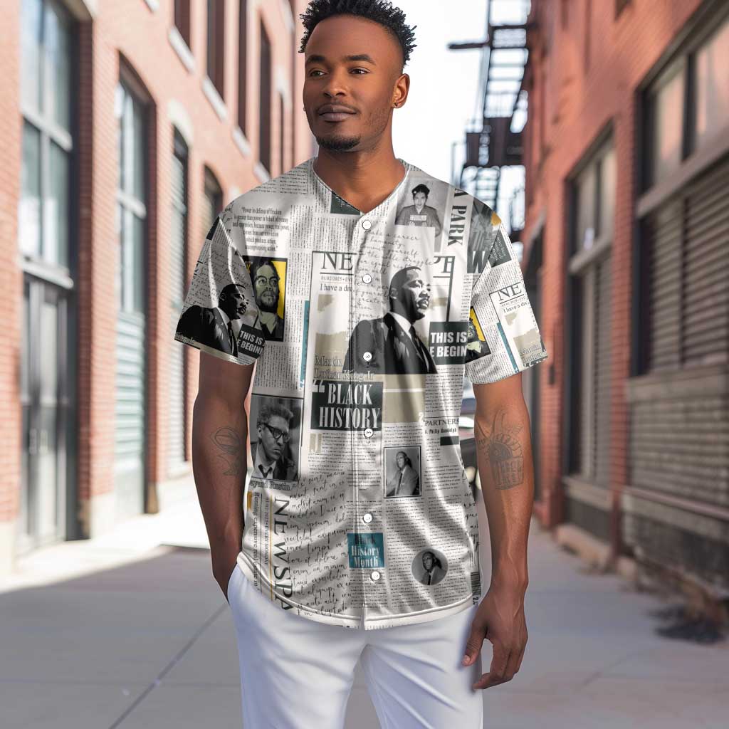Civil Rights Leaders Baseball Jersey African-American History Month LT15