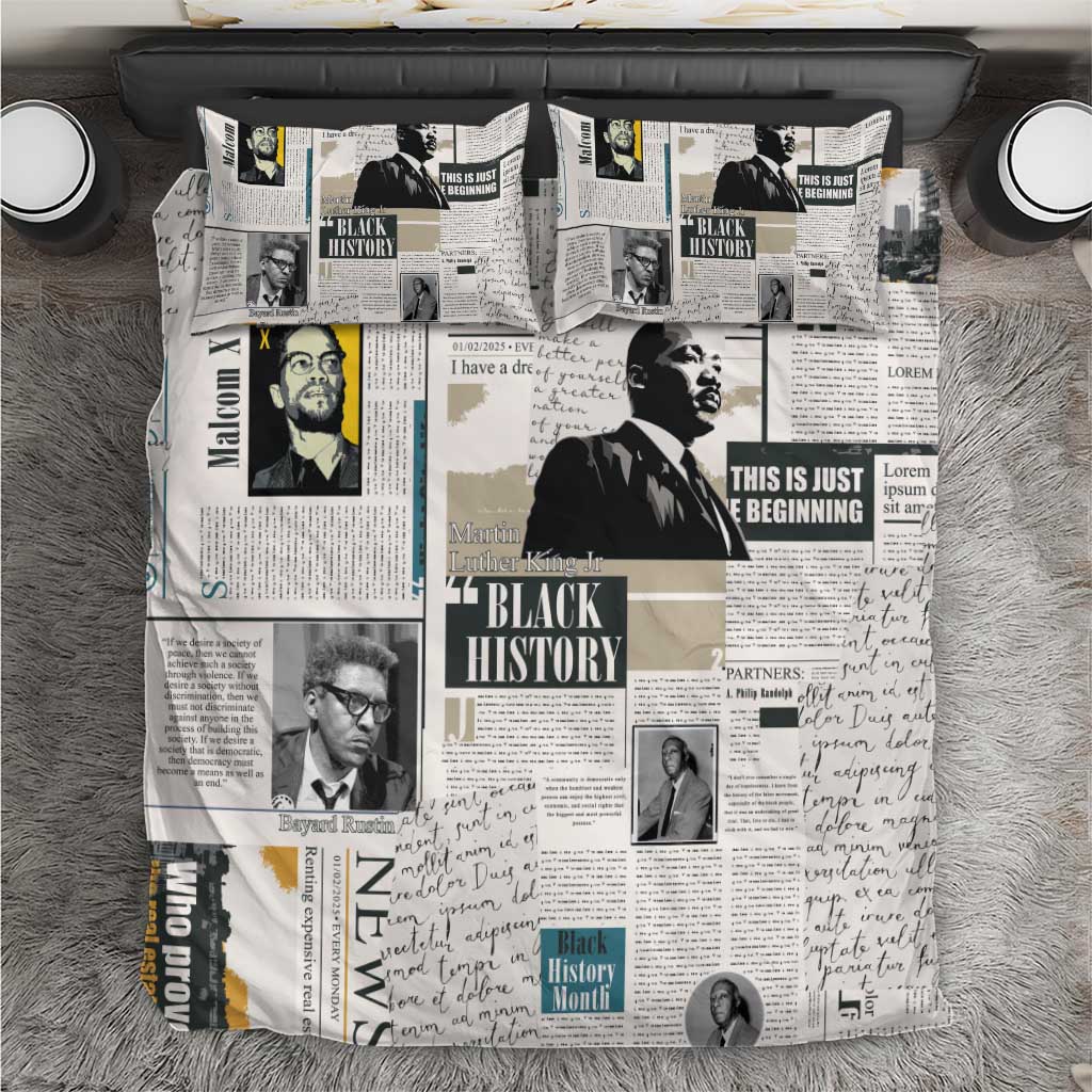 Civil Rights Leaders Bedding Set African-American History Month LT15