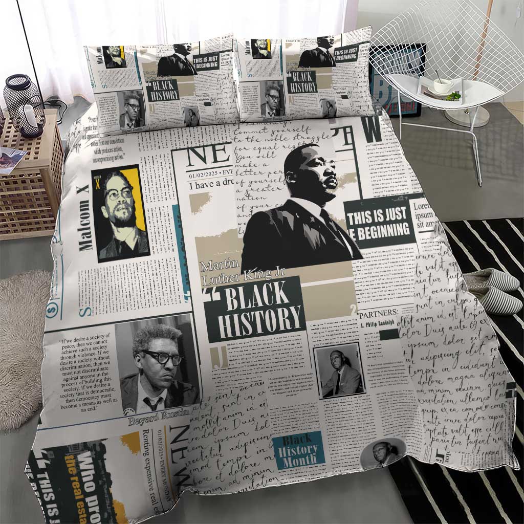 Civil Rights Leaders Bedding Set African-American History Month LT15