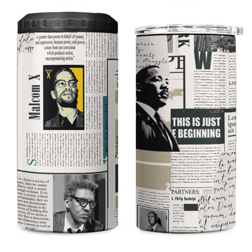 Civil Rights Leaders 4 in 1 Can Cooler Tumbler African-American History Month LT15