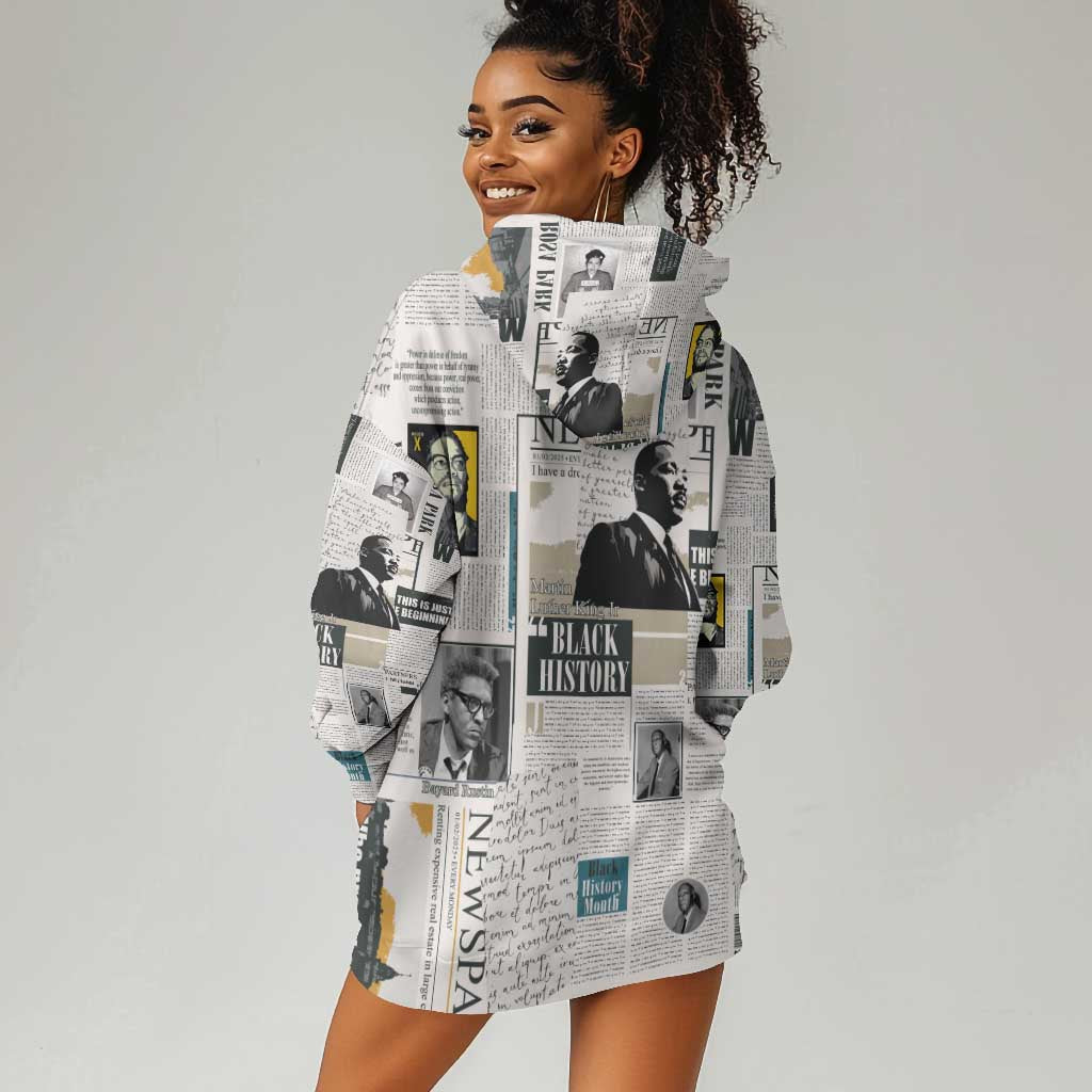 Civil Rights Leaders Hoodie Dress African-American History Month LT15