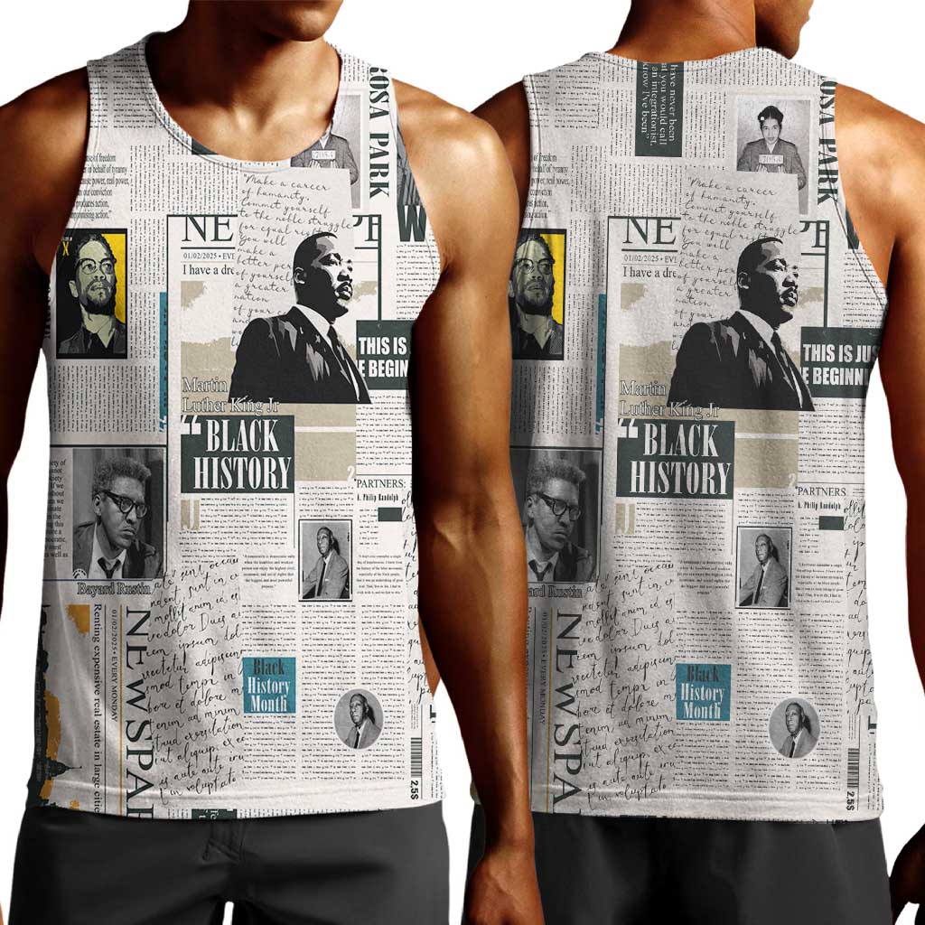 Civil Rights Leaders Men Tank Top African-American History Month LT15