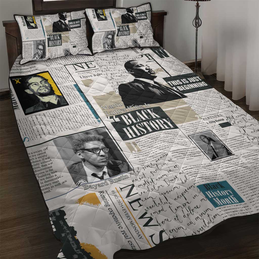 Civil Rights Leaders Quilt Bed Set African-American History Month LT15