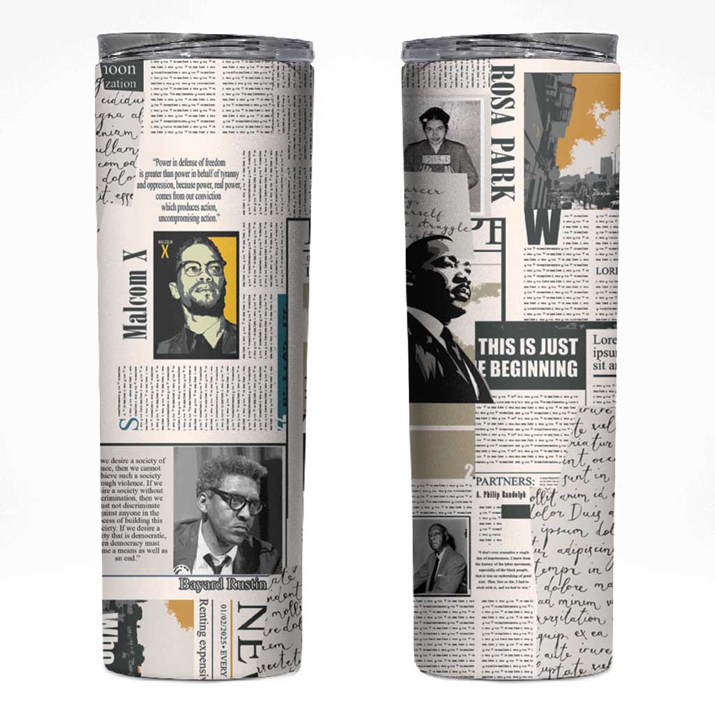 Civil Rights Leaders Skinny Tumbler African-American History Month LT15