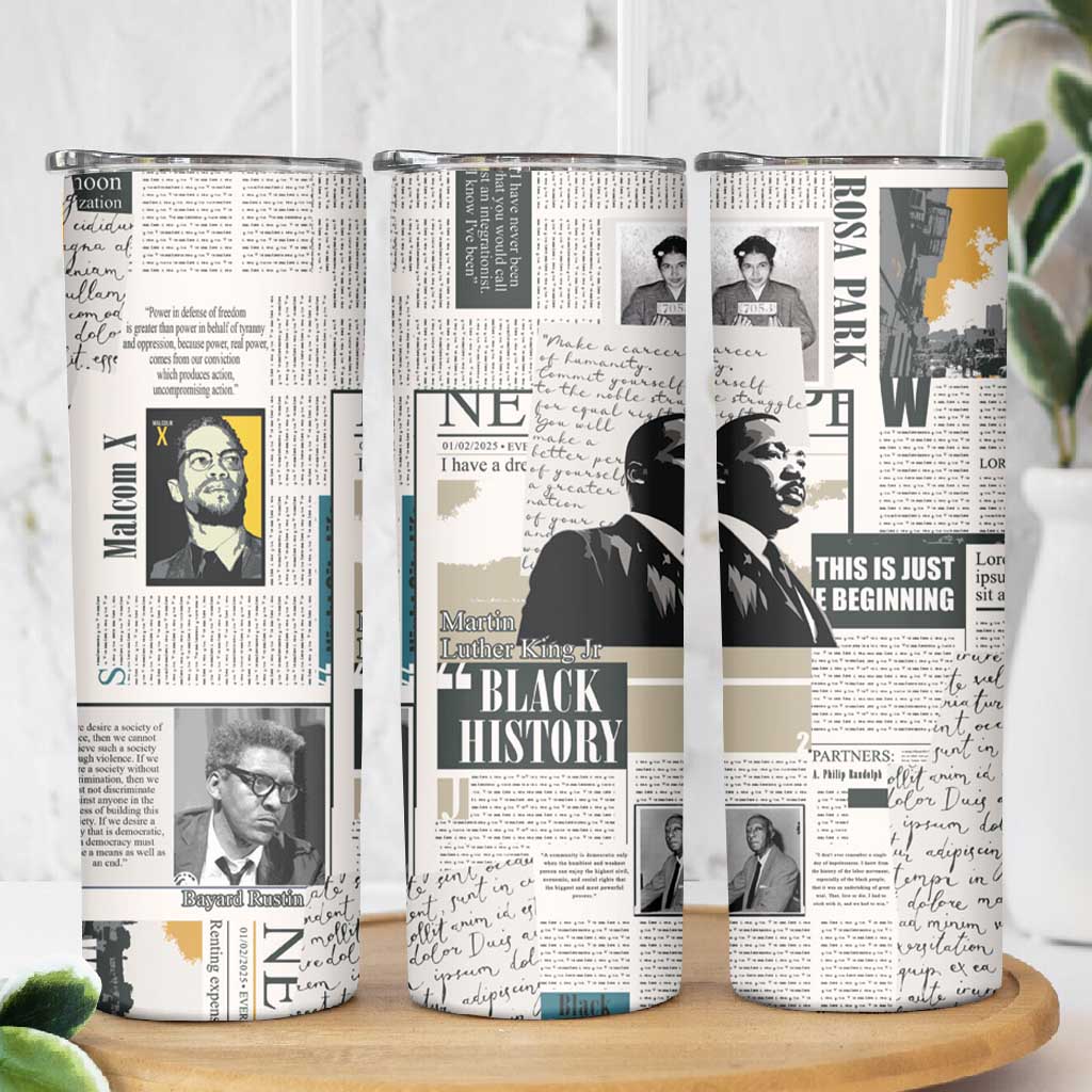 Civil Rights Leaders Skinny Tumbler African-American History Month LT15