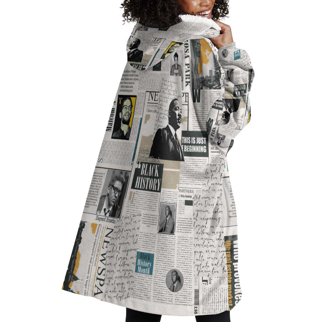 Civil Rights Leaders Wearable Blanket Hoodie African-American History Month LT15