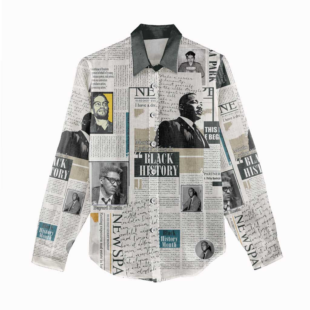 Civil Rights Leaders Women Casual Shirt African-American History Month LT15