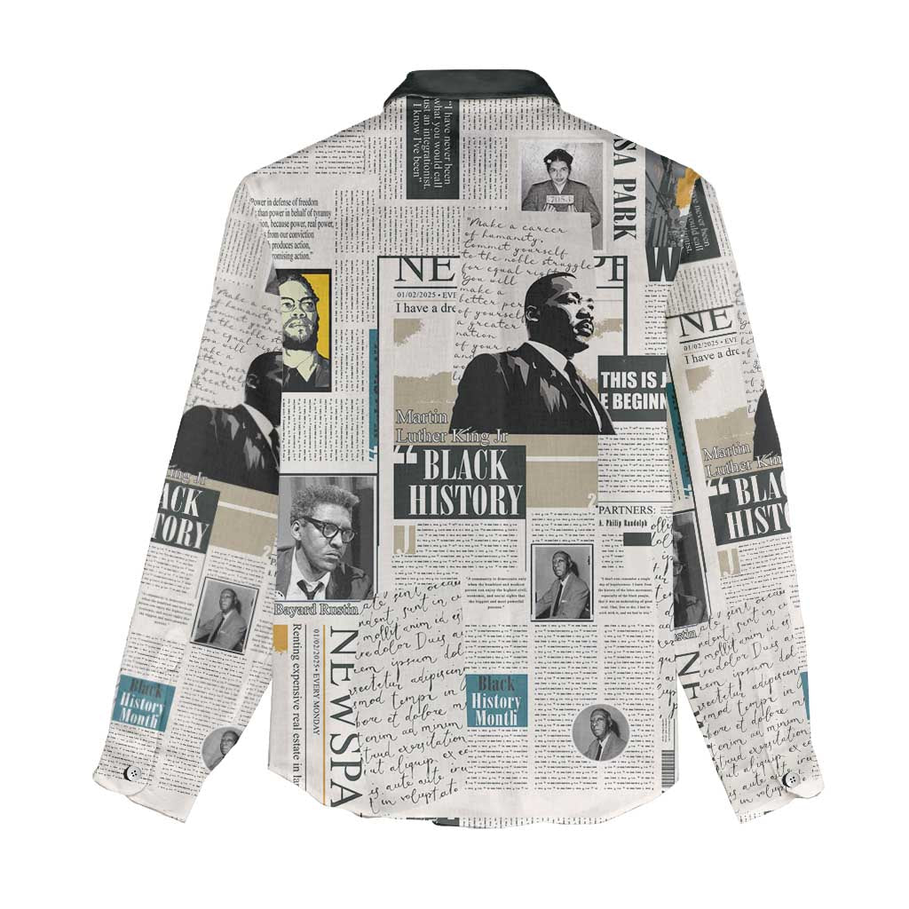 Civil Rights Leaders Women Casual Shirt African-American History Month LT15