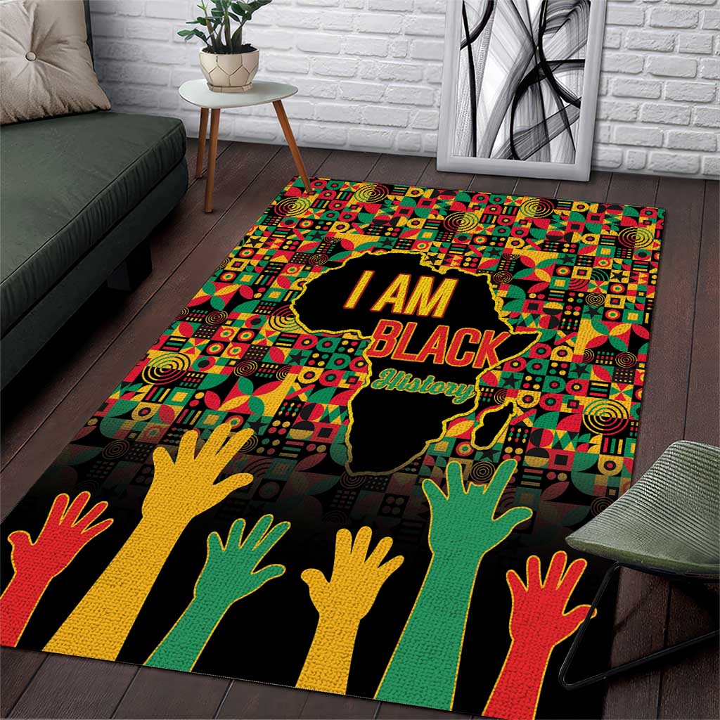 Black History Month Area Rug I'm Black And I'm Proud LT15