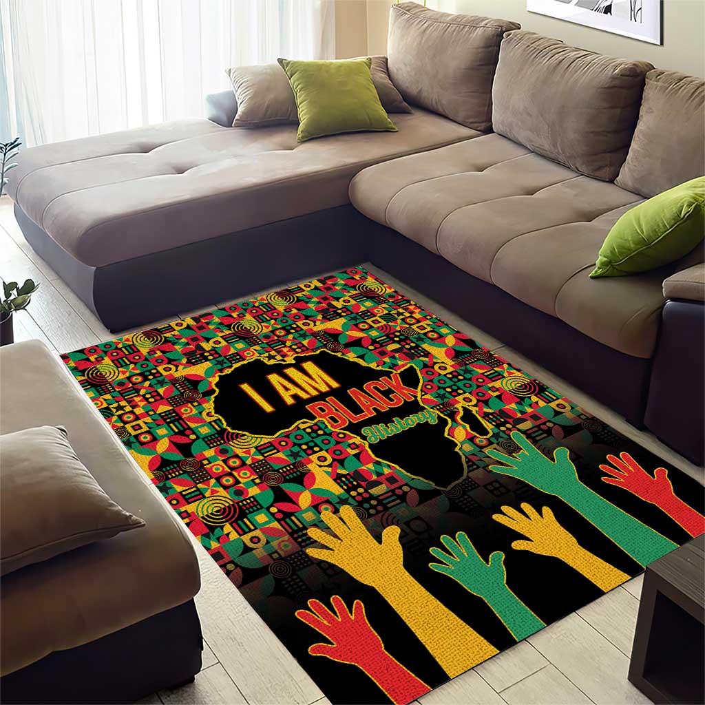 Black History Month Area Rug I'm Black And I'm Proud LT15