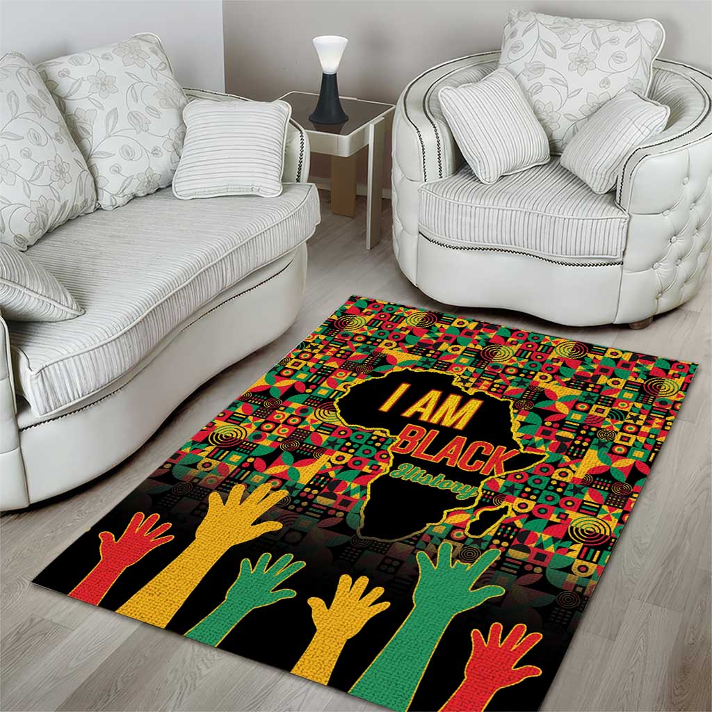 Black History Month Area Rug I'm Black And I'm Proud LT15
