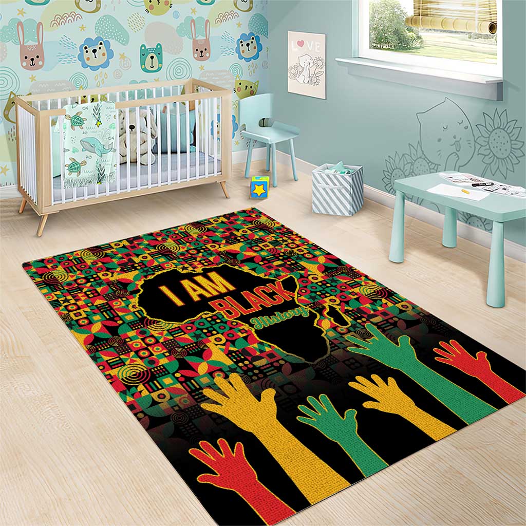 Black History Month Area Rug I'm Black And I'm Proud LT15
