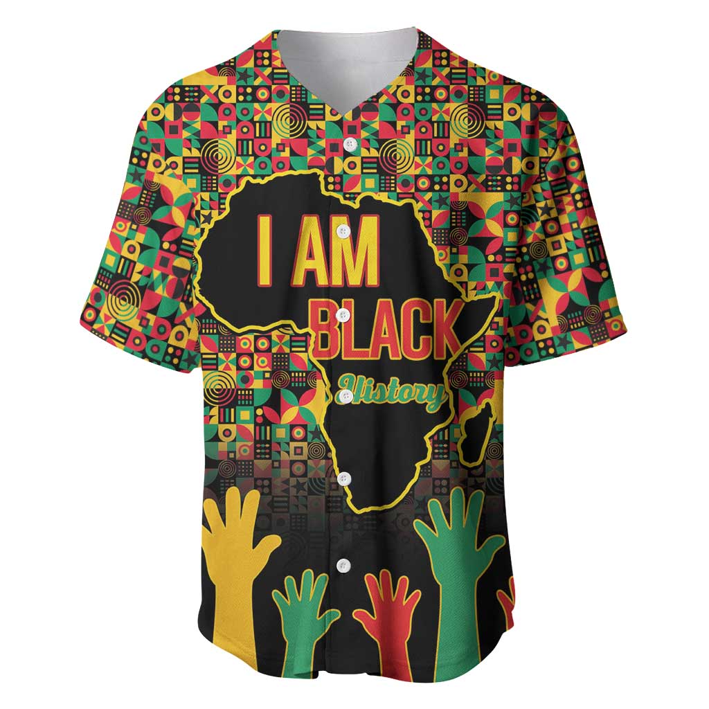 Black History Month Baseball Jersey I'm Black And I'm Proud LT15