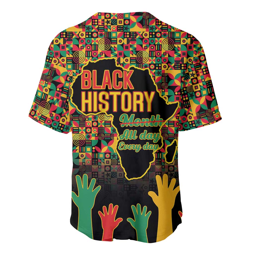 Black History Month Baseball Jersey I'm Black And I'm Proud LT15