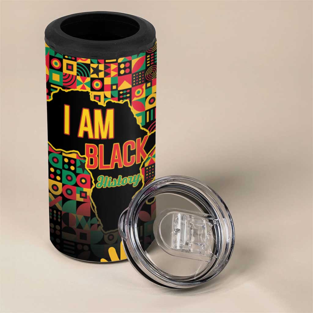 Black History Month 4 in 1 Can Cooler Tumbler I'm Black And I'm Proud LT15