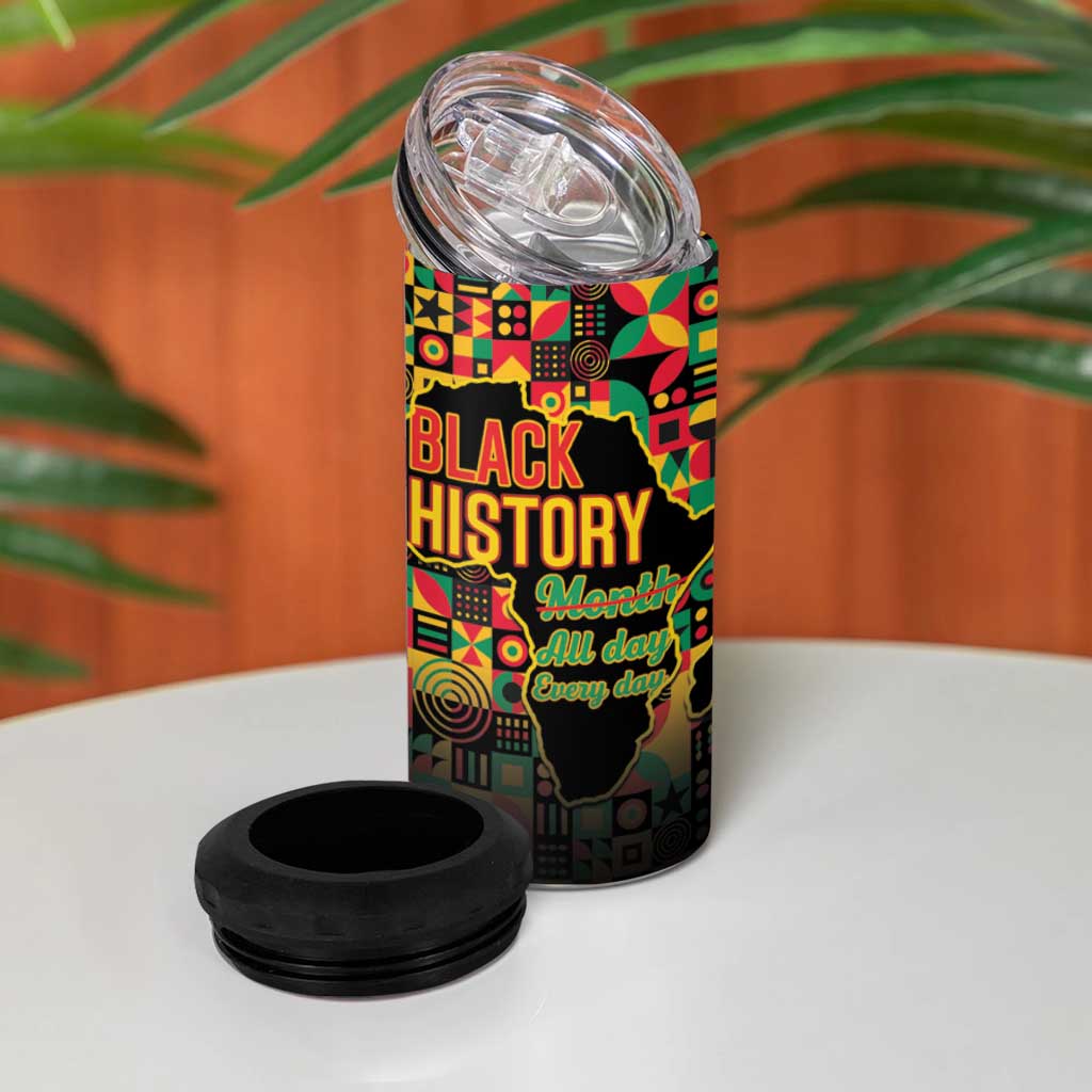 Black History Month 4 in 1 Can Cooler Tumbler I'm Black And I'm Proud LT15