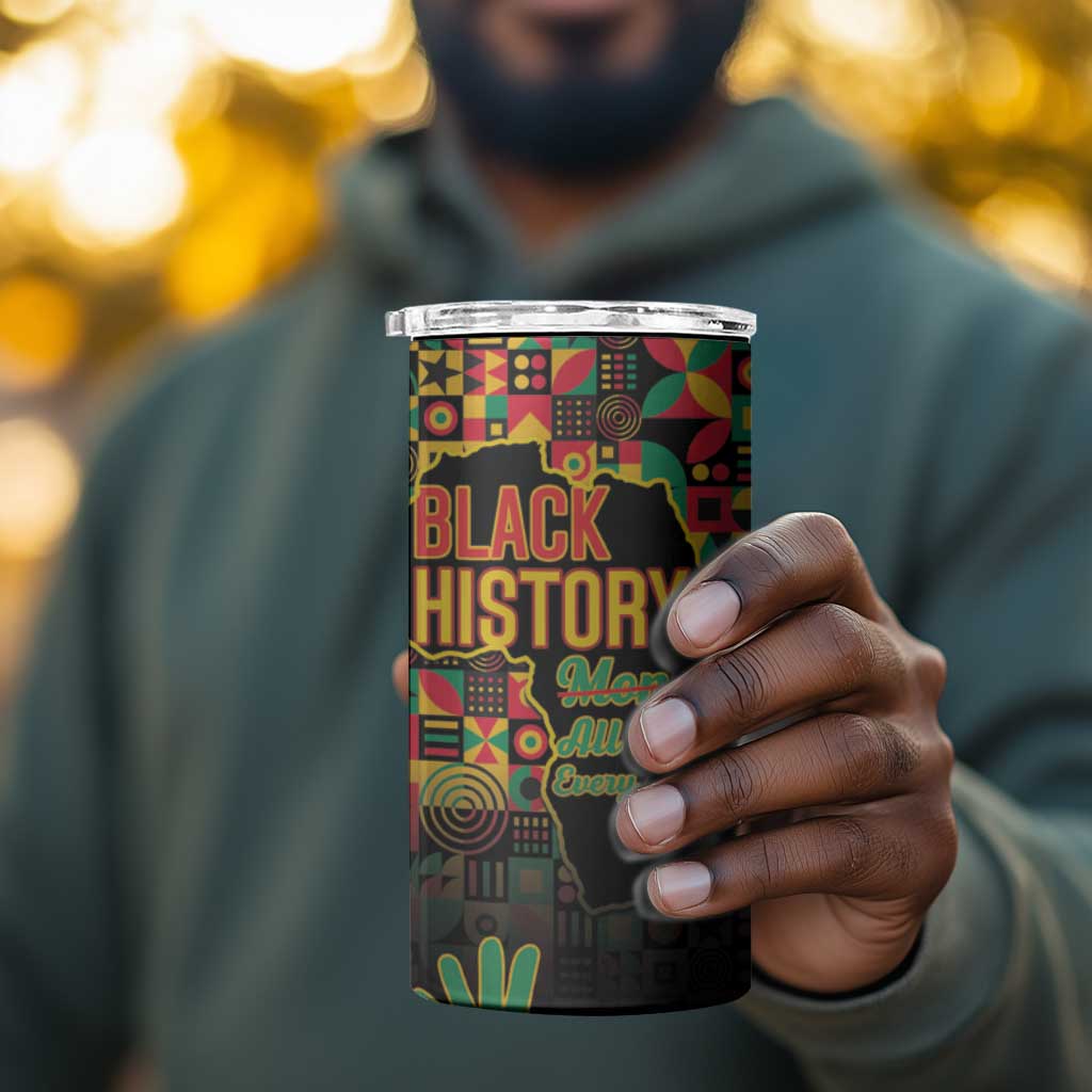 Black History Month 4 in 1 Can Cooler Tumbler I'm Black And I'm Proud LT15