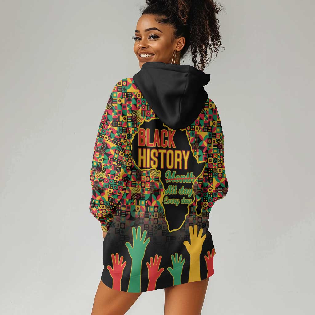 Black History Month Hoodie Dress I'm Black And I'm Proud LT15