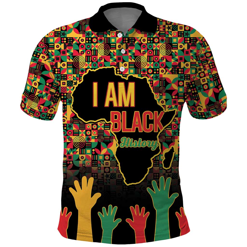 Black History Month Polo Shirt I Am Black History LT15