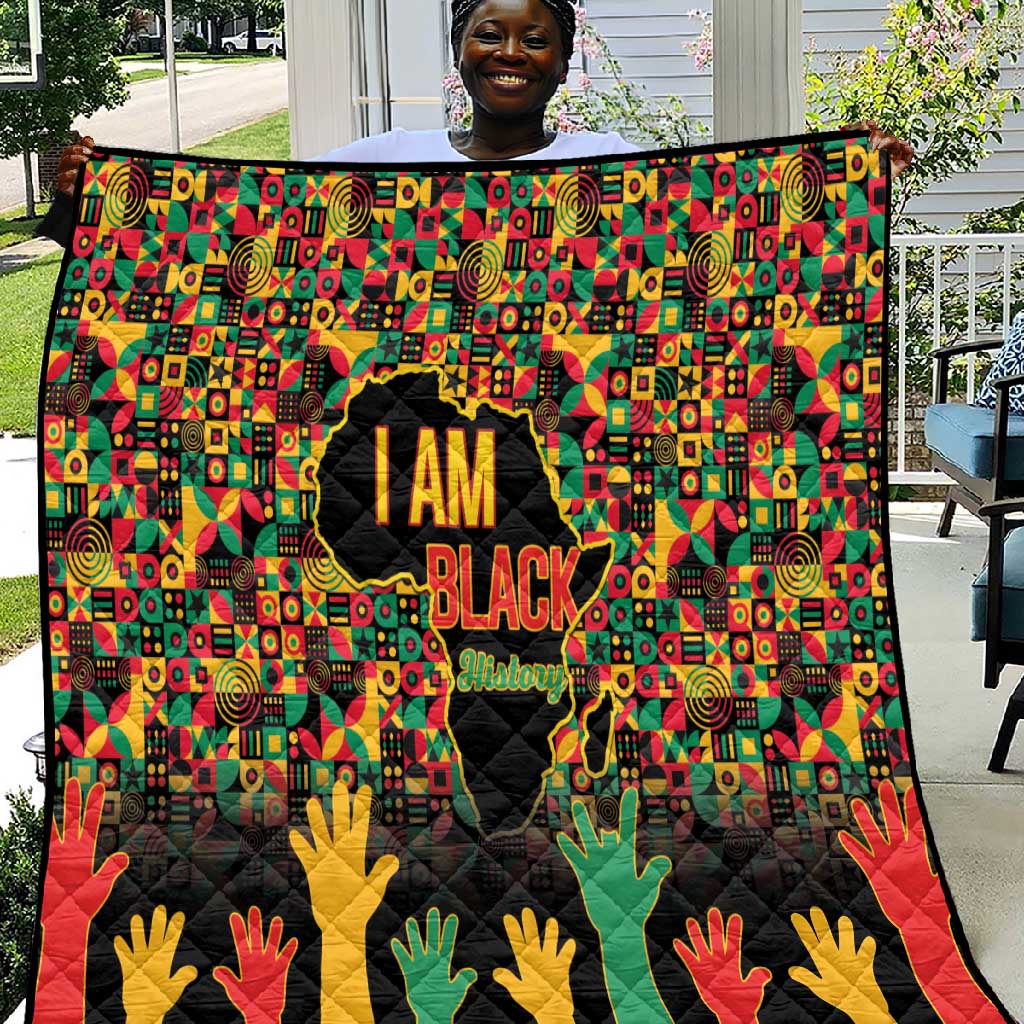 Black History Month Quilt I'm Black And I'm Proud LT15