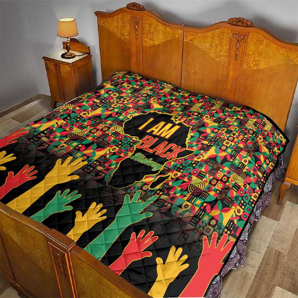 Black History Month Quilt I'm Black And I'm Proud LT15