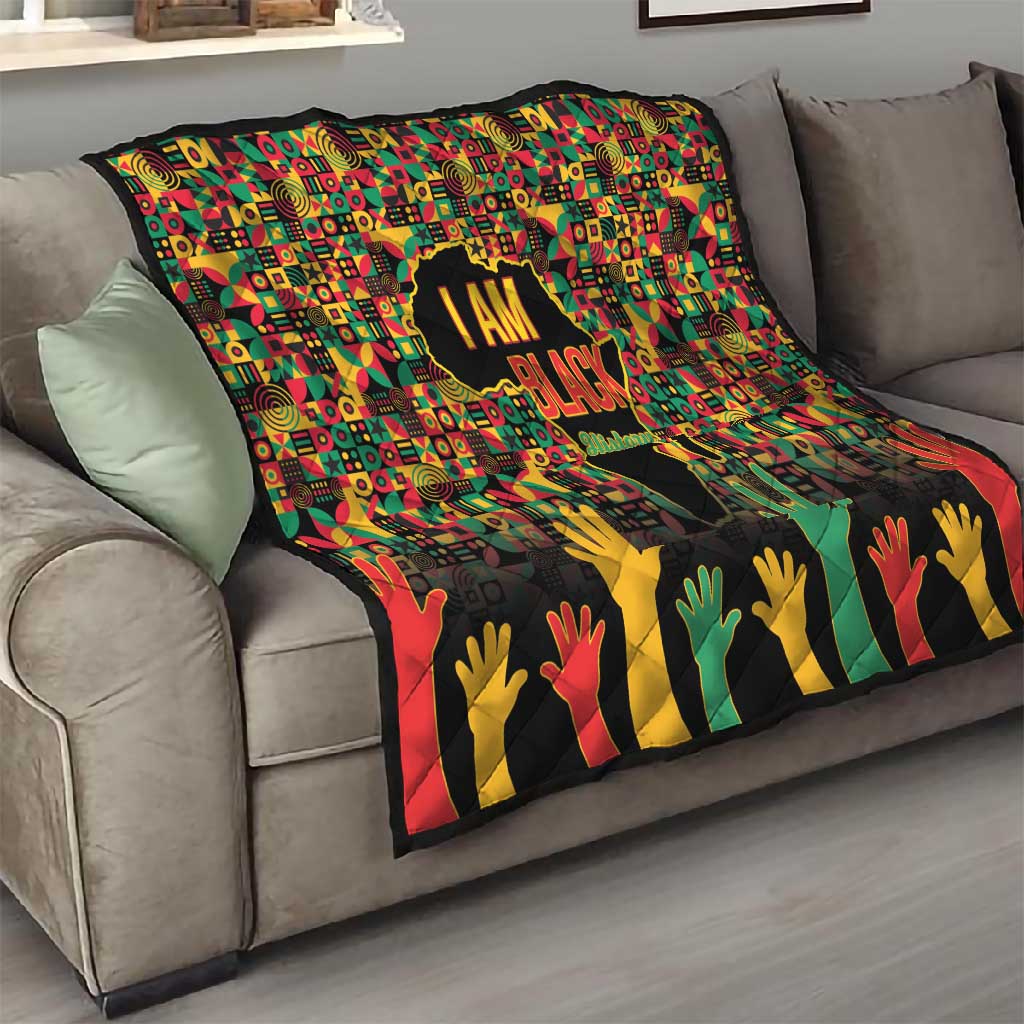 Black History Month Quilt I'm Black And I'm Proud LT15