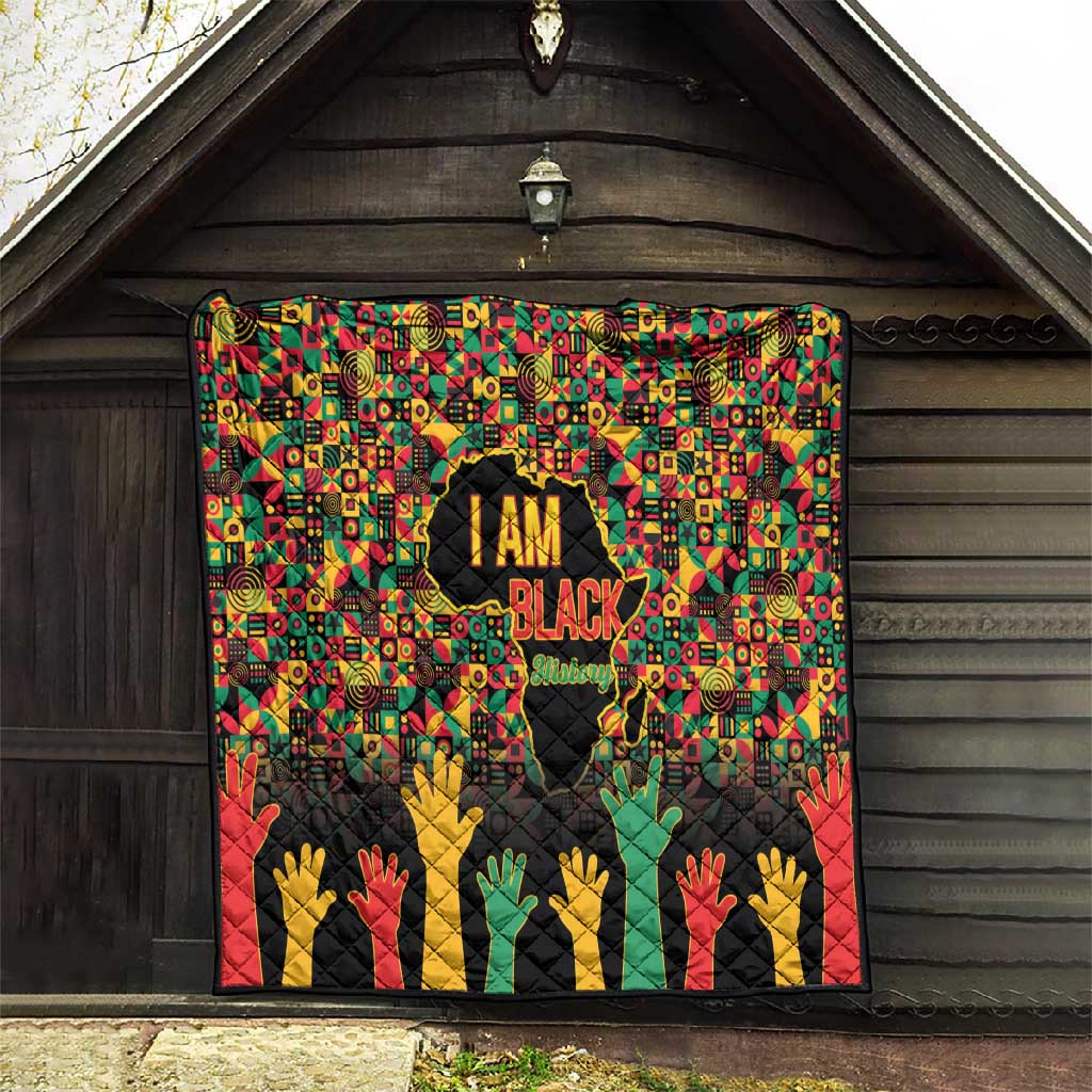 Black History Month Quilt I'm Black And I'm Proud LT15