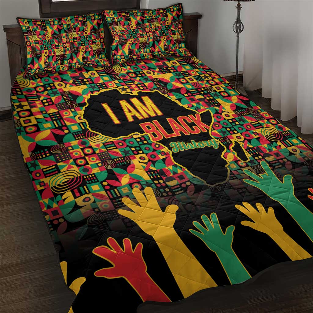 Black History Month Quilt Bed Set I'm Black And I'm Proud LT15