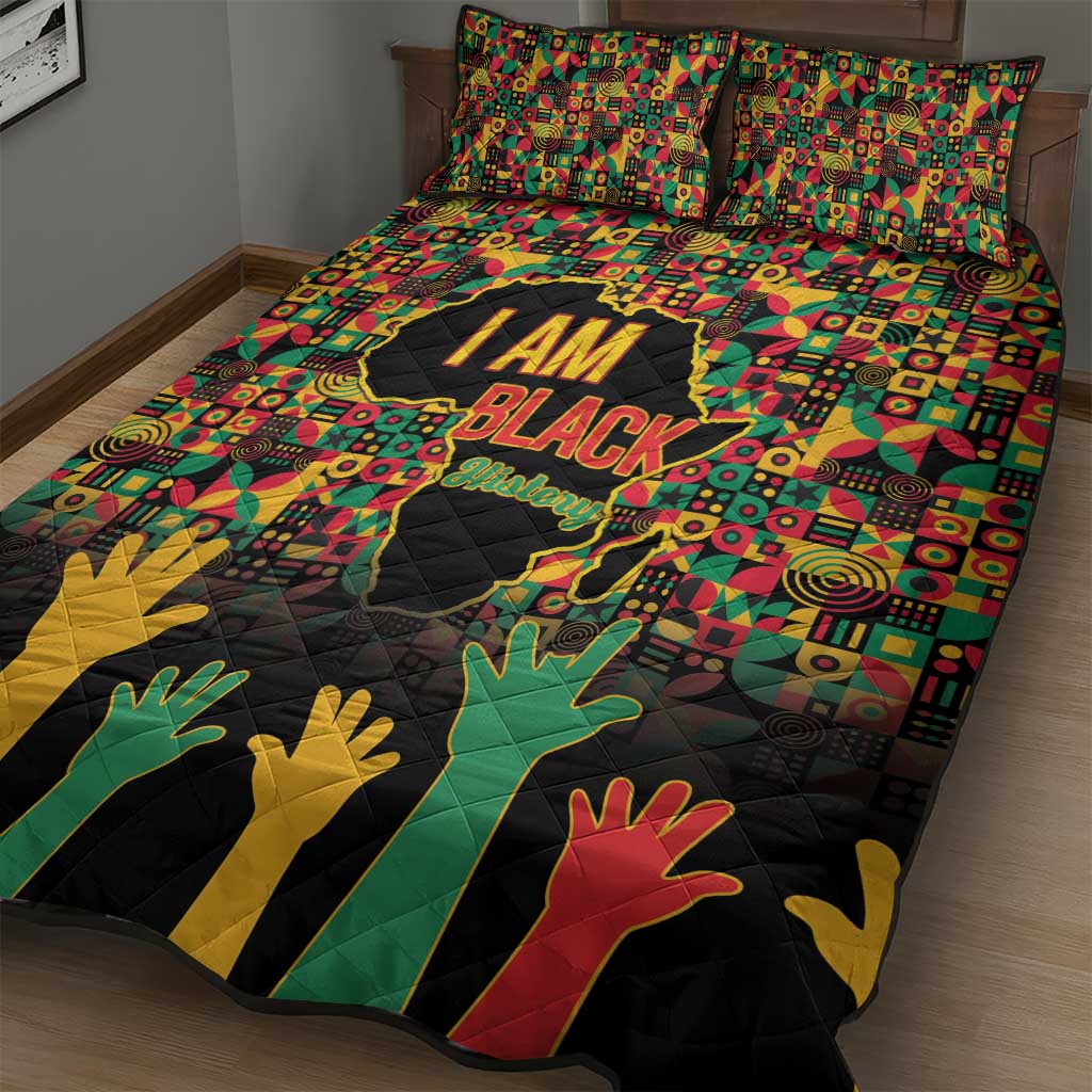Black History Month Quilt Bed Set I'm Black And I'm Proud LT15