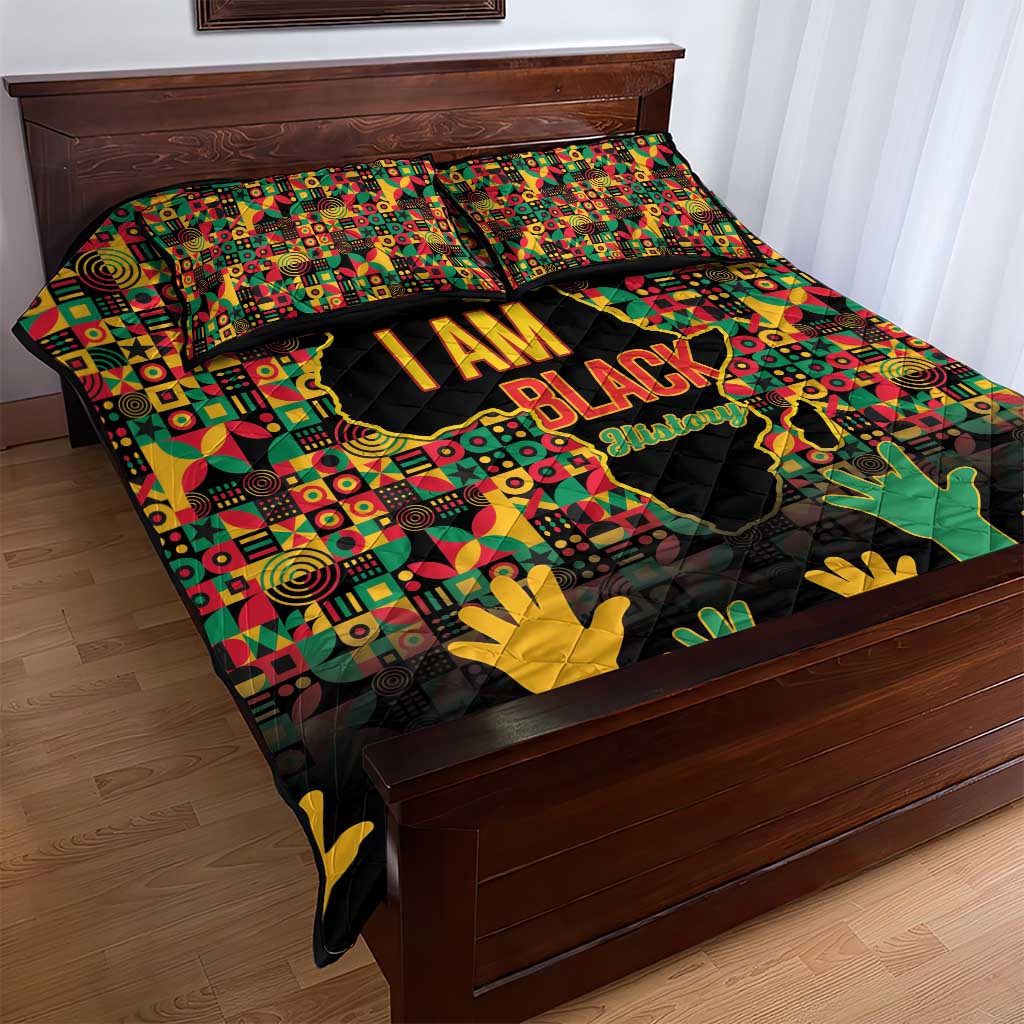 Black History Month Quilt Bed Set I'm Black And I'm Proud LT15