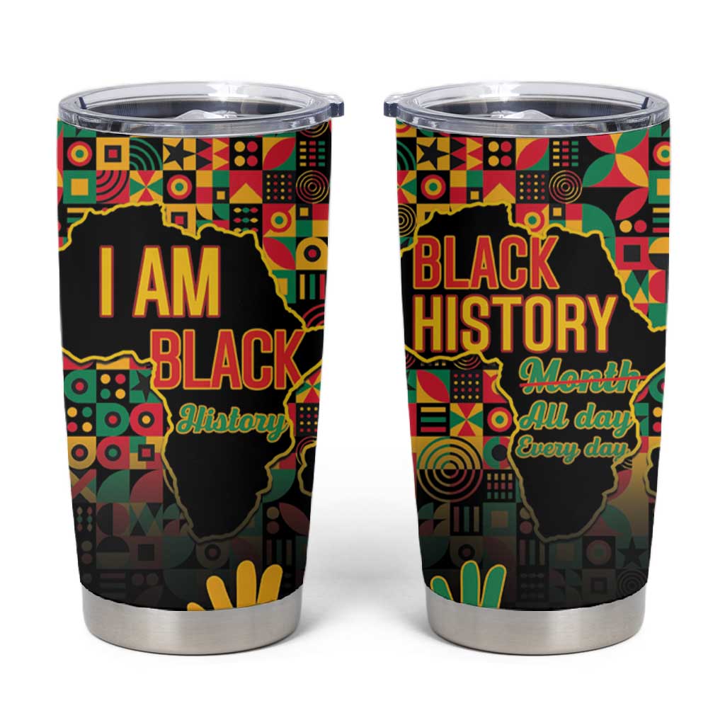 Black History Month Tumbler Cup I'm Black And I'm Proud LT15