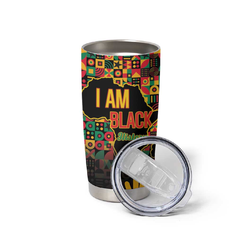 Black History Month Tumbler Cup I'm Black And I'm Proud LT15