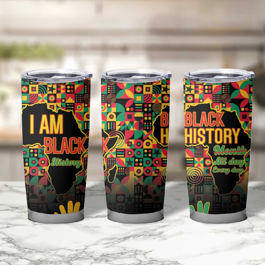 Black History Month Tumbler Cup I'm Black And I'm Proud LT15