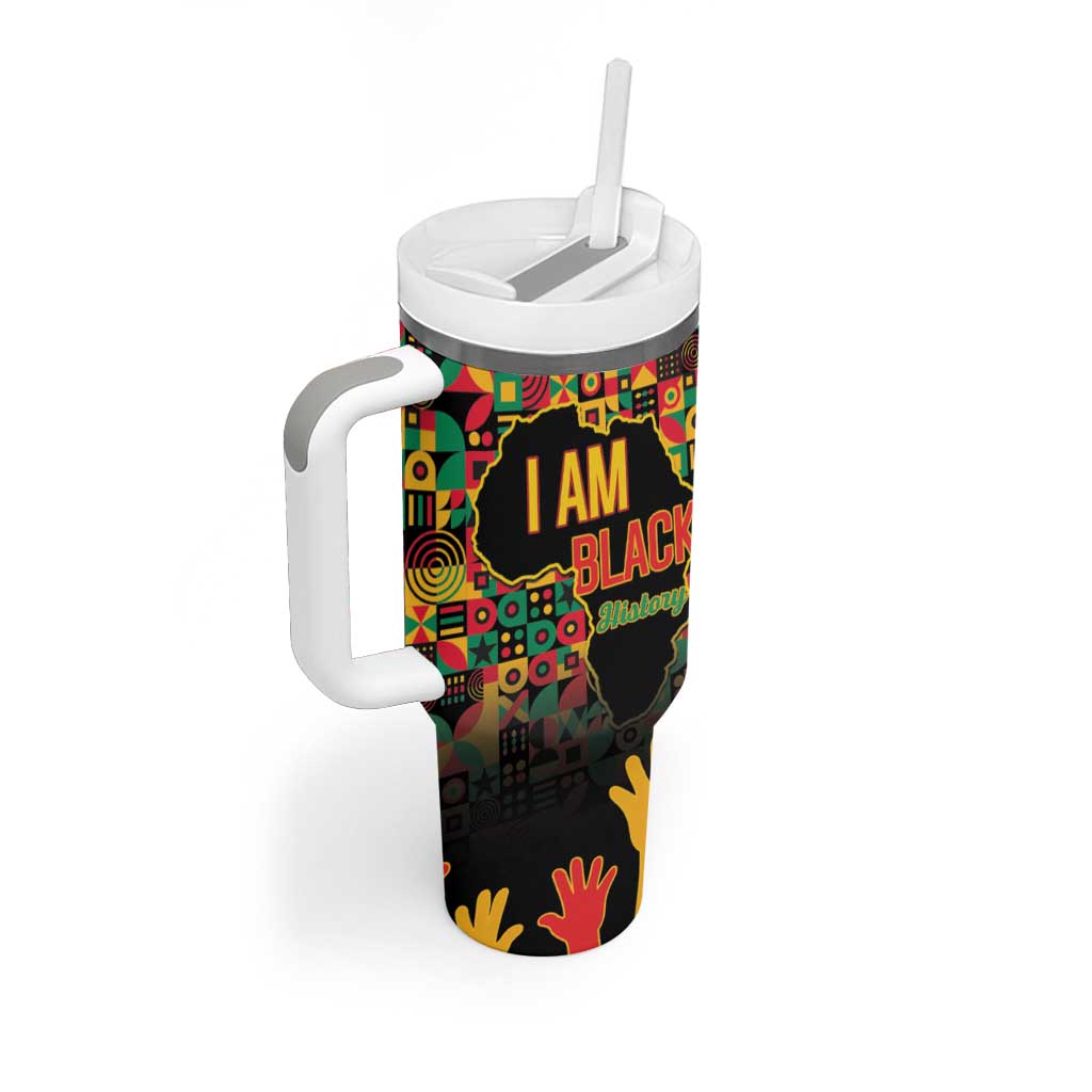 Black History Month Tumbler With Handle I'm Black And I'm Proud LT15
