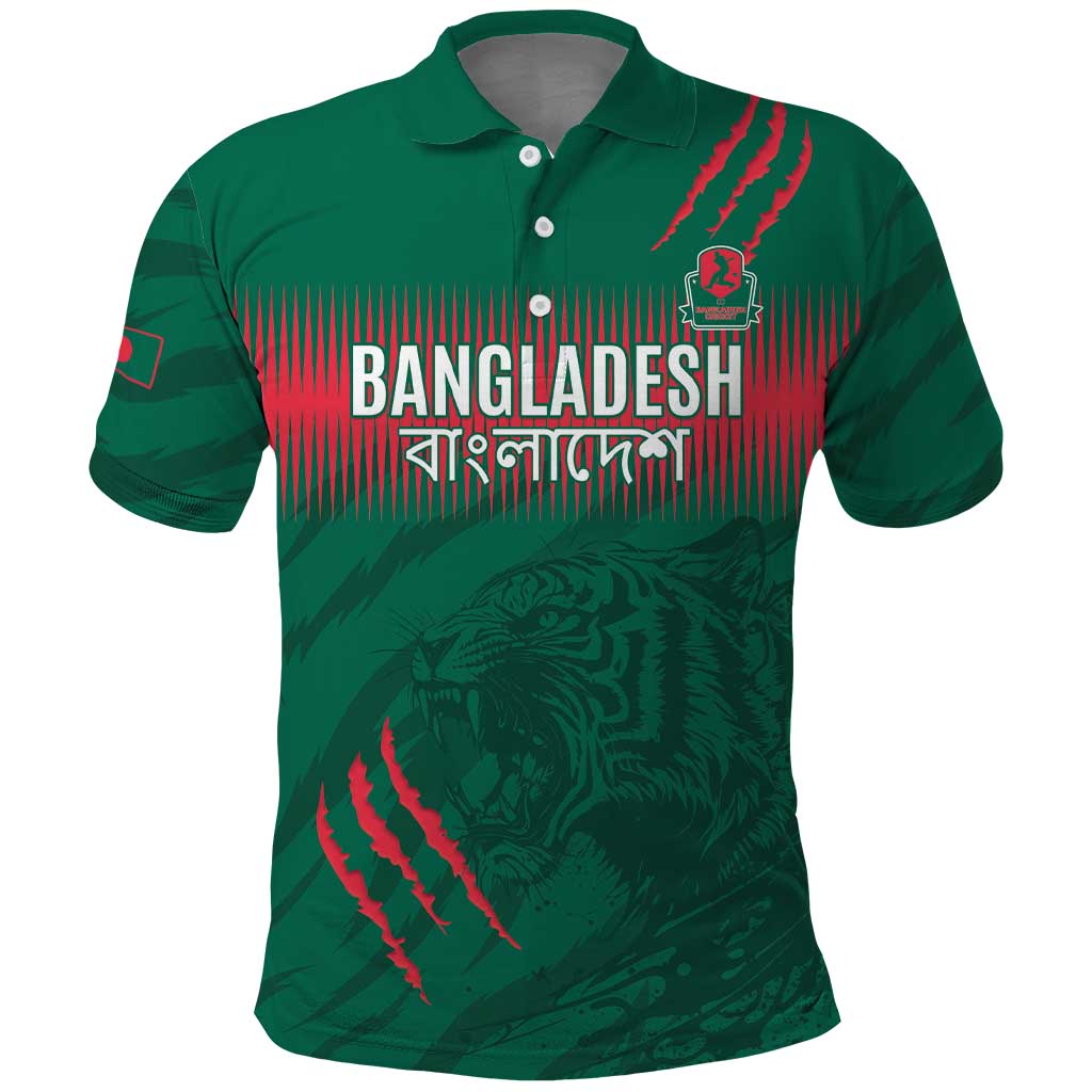 Custom Bangladesh Cricket Polo Shirt Go Tigers LT15