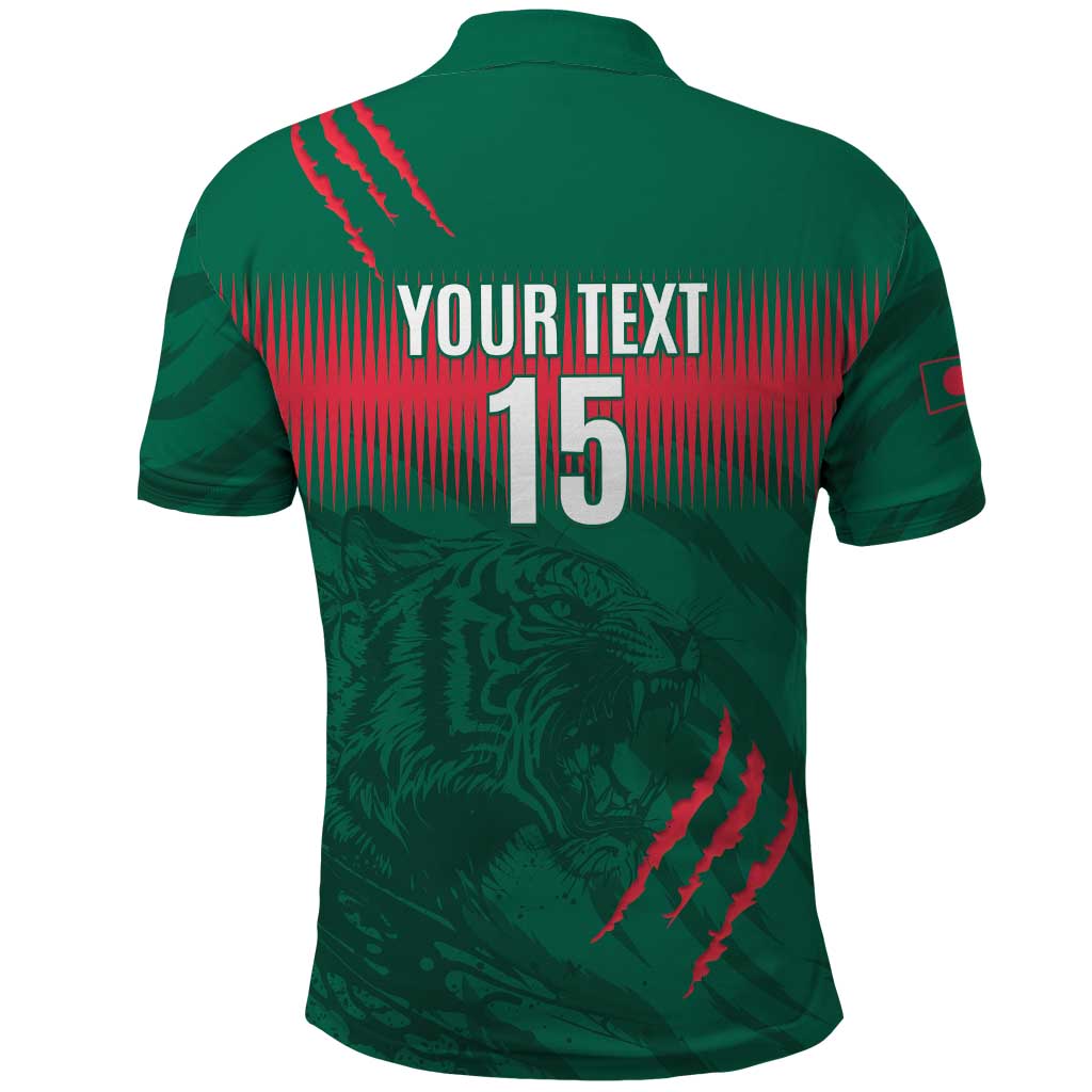 Custom Bangladesh Cricket Polo Shirt Go Tigers LT15