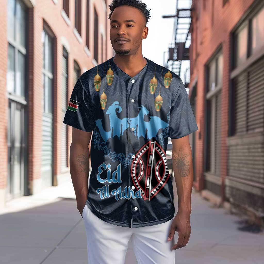 Happy Eid Al-Adha Baseball Jersey Kenya Mubarak LT15